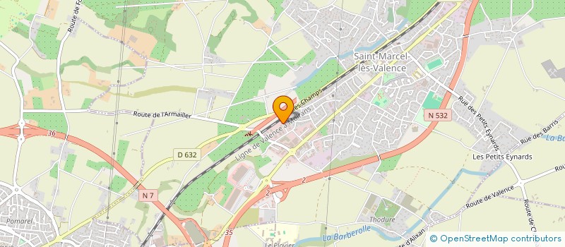 localisation de l'entreprise SARL SIGNAL 26 à SAINT-MARCEL-LES-VALENCE
