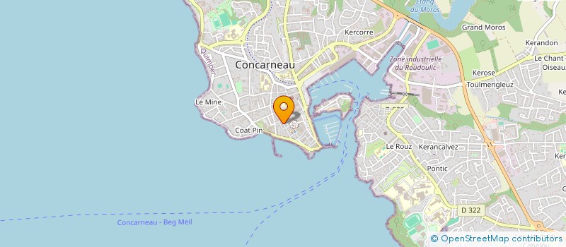 localisation de l'entreprise SARL SIGNATURE DIFFUSION  CONCARNEAU