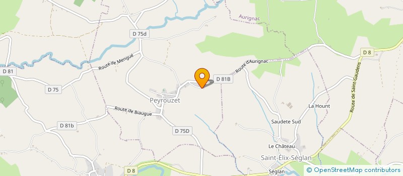 localisation de l'entreprise SARL SIGU - PROUDHOM  PEYROUZET