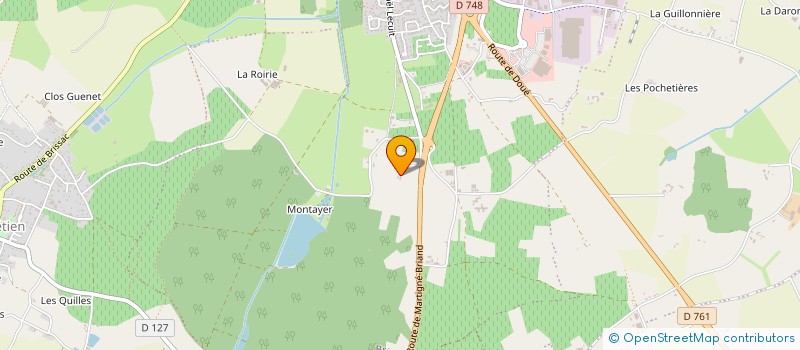 localisation de l'entreprise SARL SILELOU à BRISSAC LOIRE AUBANCE