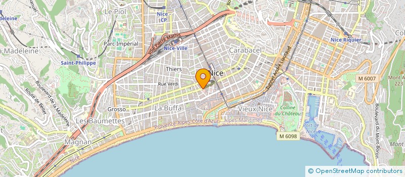 localisation de l'entreprise SARL SILVER COIFFEUR à NICE
