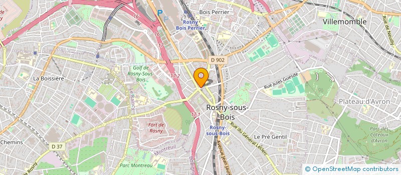 localisation de l'entreprise SARL SIMA à ROSNY-SOUS-BOIS