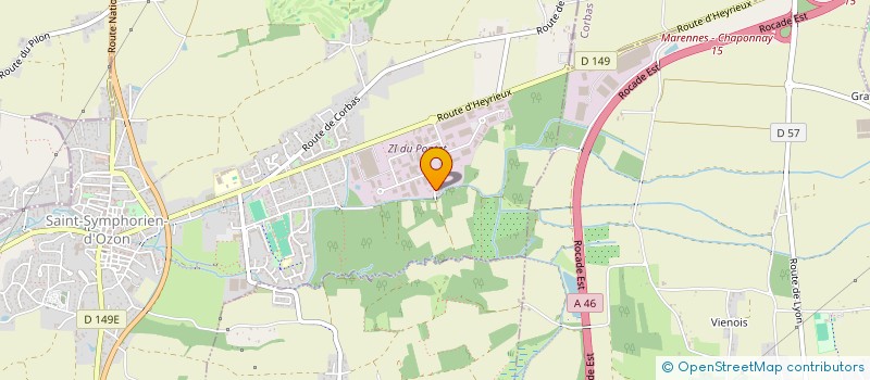 localisation de l'entreprise SARL SIMIAN FRERES  SAINT-SYMPHORIEN-D OZON