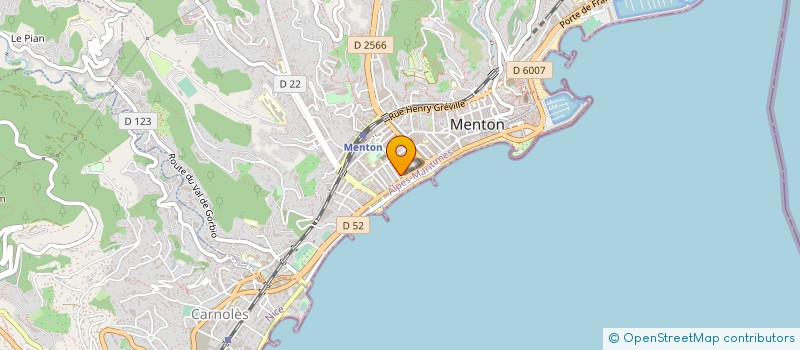 localisation de l'entreprise SARL SIMON à MENTON