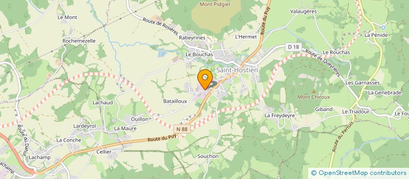 localisation de l'entreprise SARL SIMOND LHOSTE à SAINT-HOSTIEN