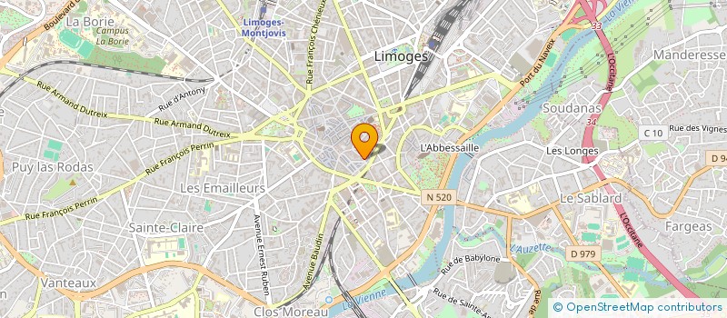 localisation de l'entreprise SARL SINDIBED à LIMOGES