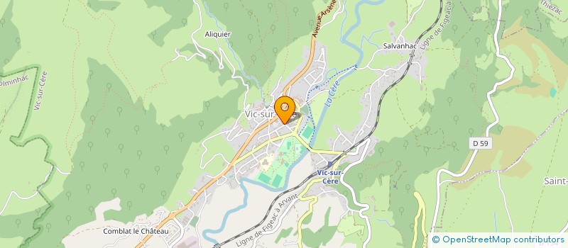 localisation de l'entreprise SARL SIOZARD à VIC-SUR-CERE