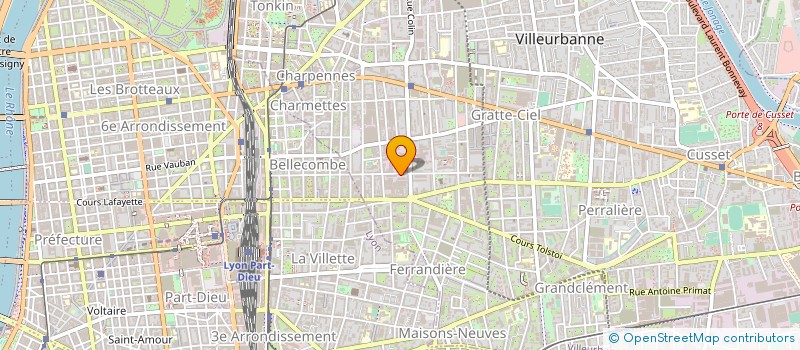 localisation de l'entreprise SARL SIREL  VILLEURBANNE