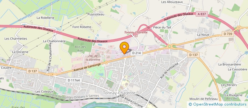 localisation de l'entreprise SARL SITAC TC à TONNAY-CHARENTE