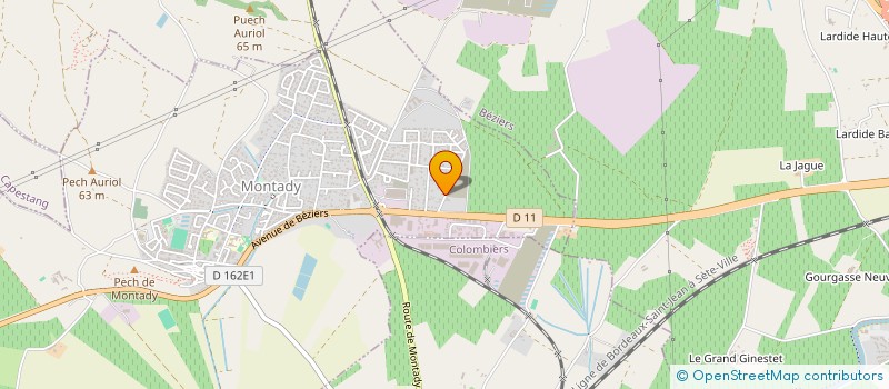 localisation de l'entreprise SARL SITAVE  MONTADY