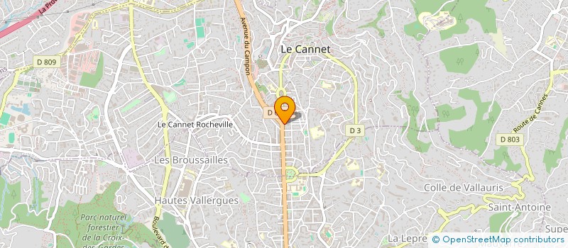 localisation de l'entreprise SARL SIVIP à LE CANNET