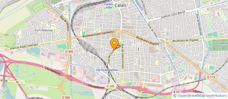 localisation de l'entreprise SARL SJES  CALAIS