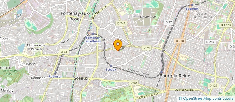 localisation de l'entreprise SARL SJP à SCEAUX