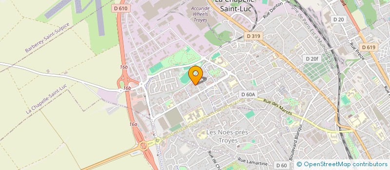 localisation de l'entreprise SARL SK TRADING  LA CHAPELLE-SAINT-LUC