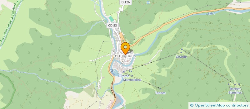 localisation de l'entreprise SARL  SKI SERVICE  VAL-CENIS