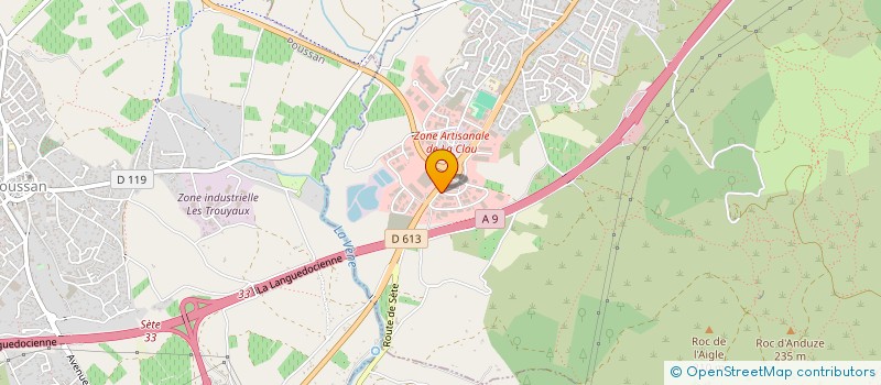 localisation de l'entreprise SARL SKY GAMES  GIGEAN