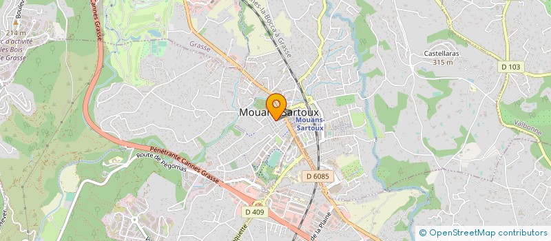 localisation de l'entreprise SARL SLN 06  MOUANS-SARTOUX