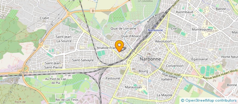 localisation de l'entreprise SARL SLPR à NARBONNE