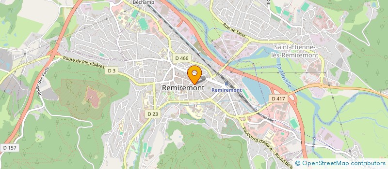 localisation de l'entreprise SARL SMC  REMIREMONT