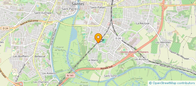 localisation de l'entreprise SARL SMD  SAINTES