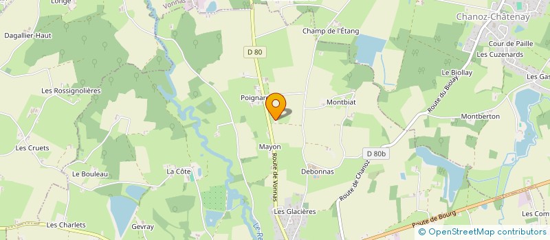 localisation de l'entreprise SARL SMHC SCLAVON à CHANOZ-CHATENAY