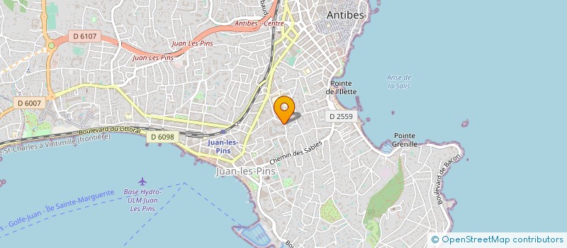 localisation de l'entreprise SARL SMSB5 à ANTIBES