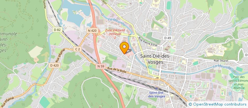 localisation de l'entreprise SARL SN TENDANCES ET NUANCES à SAINT-DIE-DES-VOSGES