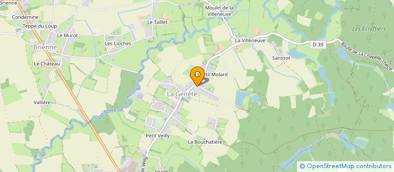 localisation de l'entreprise SARL SNA  LA GENETE