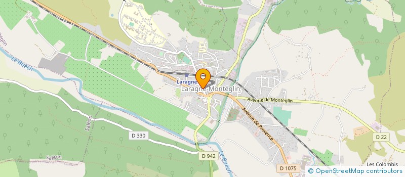 localisation de l'entreprise SARL SNACK BAR RESTAURANT LE 12-24  LARAGNE-MONTEGLIN