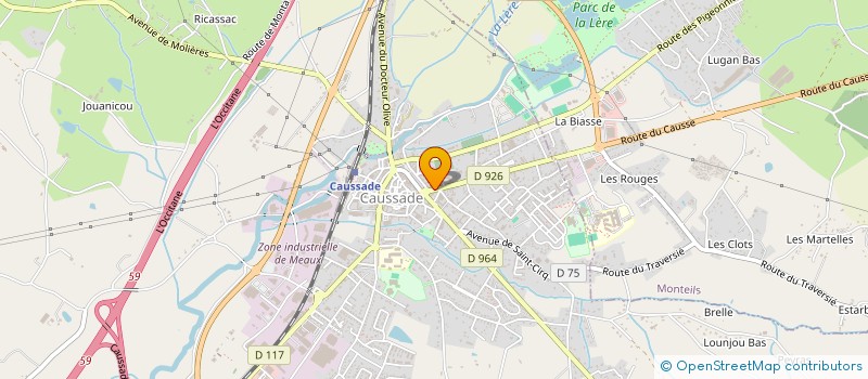 localisation de l'entreprise SARL SNACK CAUSSADAIS à CAUSSADE