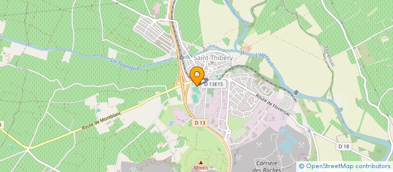 localisation de l'entreprise SARL SND HOLDING  SAINT-THIBERY