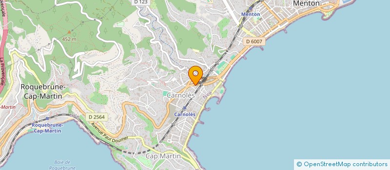 localisation de l'entreprise SARL SNG à ROQUEBRUNE-CAP-MARTIN