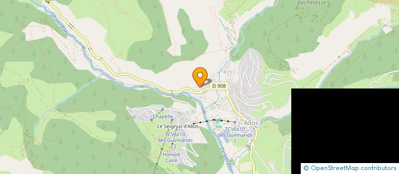 localisation de l'entreprise SARL SNOW SHOP DES ETOILES 1850 à ALLOS