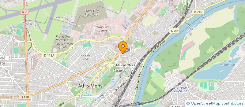 localisation de l'entreprise SARL SNTEB à ATHIS-MONS
