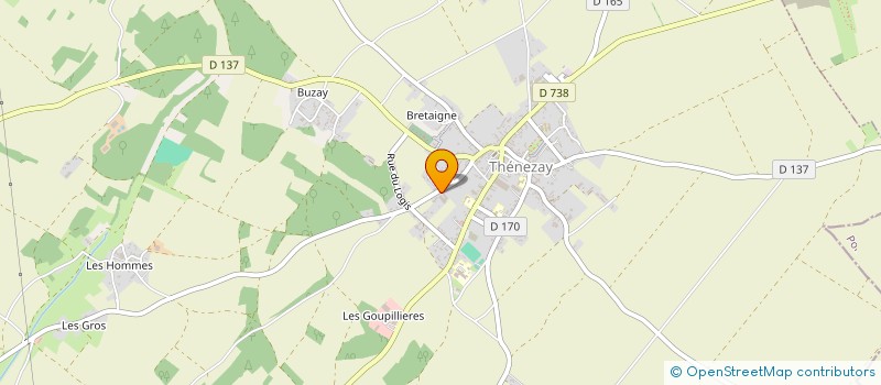localisation de l'entreprise SARL SO.CO.BOIS à THENEZAY