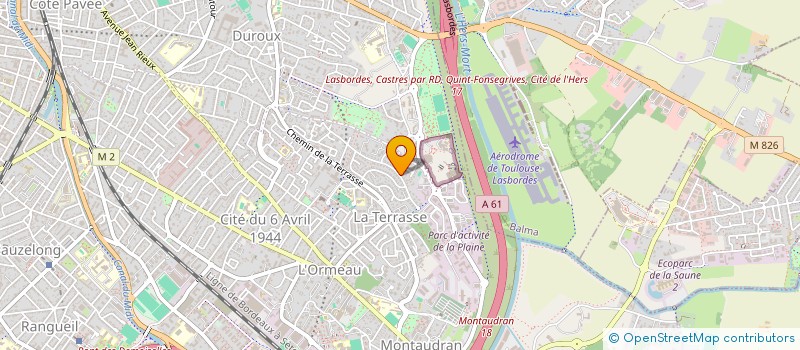 localisation de l'entreprise SARL SO.CO.GEST.  TOULOUSE