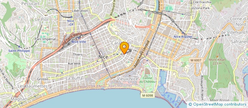 localisation de l'entreprise SARL SO'GLAM à NICE