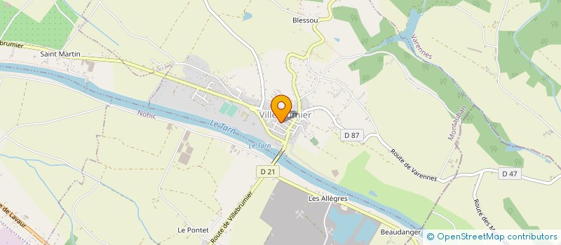 localisation de l'entreprise SARL SO.LEM-DISTRIBUTION à VILLEBRUMIER