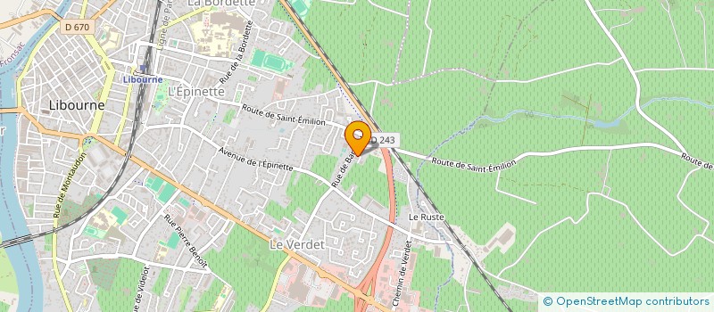 localisation de l'entreprise SARL SOBOGA à LIBOURNE