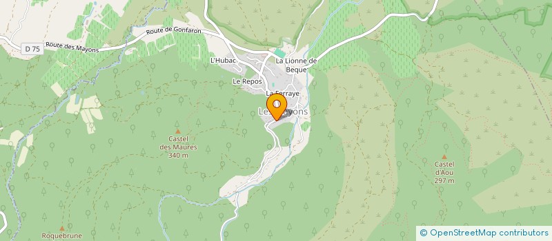 localisation de l'entreprise SARL SOC BATIMENT SERVICE à LES MAYONS
