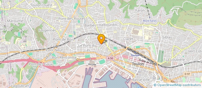 localisation de l'entreprise SARL SOC D ENTRETIEN VAROISE à TOULON