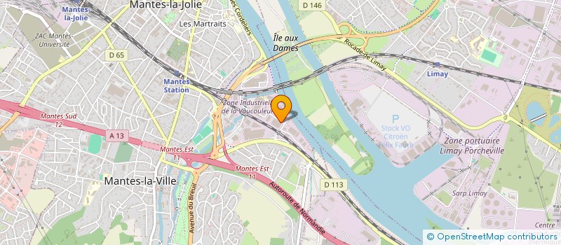 localisation de l'entreprise SARL SOC D'EXPLOITATION AZUR EMBALLAGES à MANTES-LA-VILLE