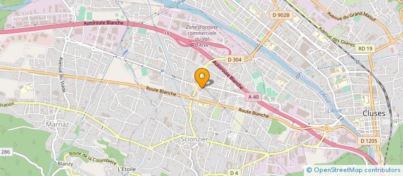 localisation de l'entreprise SARL SOC DE NETTOYAGE ET DE VIDANGE  SCIONZIER