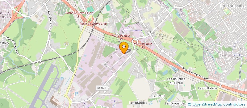 localisation de l'entreprise SARL SOC TRANSPORTS INTERNAT S.T.I.  BOUGUENAIS