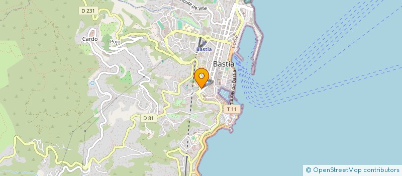 localisation de l'entreprise SARL SOCIETE D'EXPLOITATION DU ZANZIBAR à BASTIA
