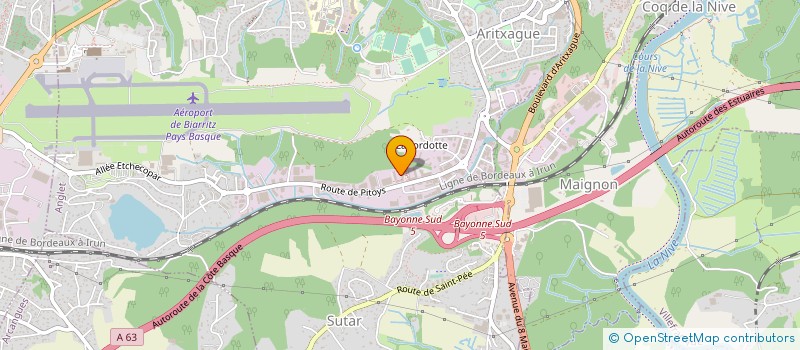 localisation de l'entreprise SARL  SOCIETE D'EXPLOITATION ITHURBIDE à ANGLET