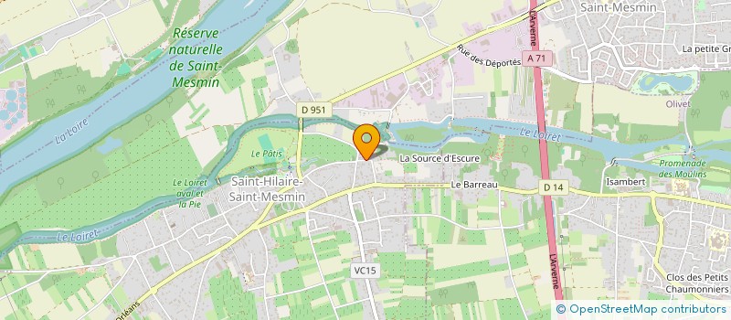 localisation de l'entreprise SARL SOCIETE DOUBLAGE PLAFOND BANDE à SAINT-HILAIRE-SAINT-MESMIN