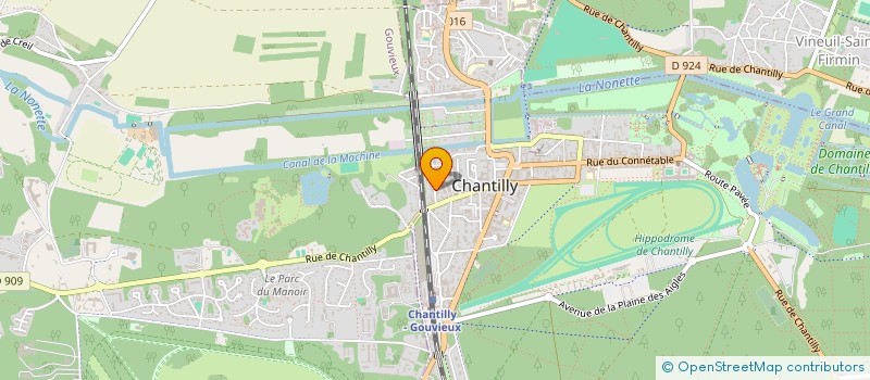 localisation de l'entreprise SARL SOCIETE EUROPE OUTILS à CHANTILLY