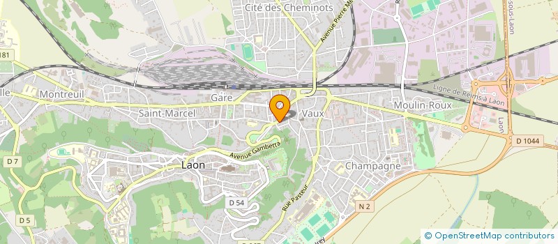 localisation de l'entreprise SARL SOCIETE IMMOBILIERE DU MONT DE VAUX à LAON