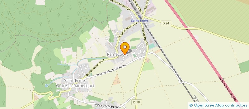 localisation de l'entreprise SARL SOCIETE NORMAND GUIBORAT  SAINT-ERME-OUTRE-ET-RAMECOURT